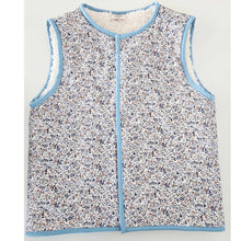 Load image into Gallery viewer, Kids Stylish - Poppy Leafy Vest design - Gilet Outerwear Clothing Sleeveless Vest Warm Vest Scandi Stylish - front of vest - Little Scandi baby
